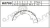 ASIMCO K0709 Brake Shoe Set